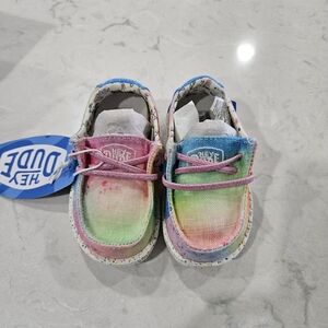 Hey Dude Toddler Rainbow Shoes
